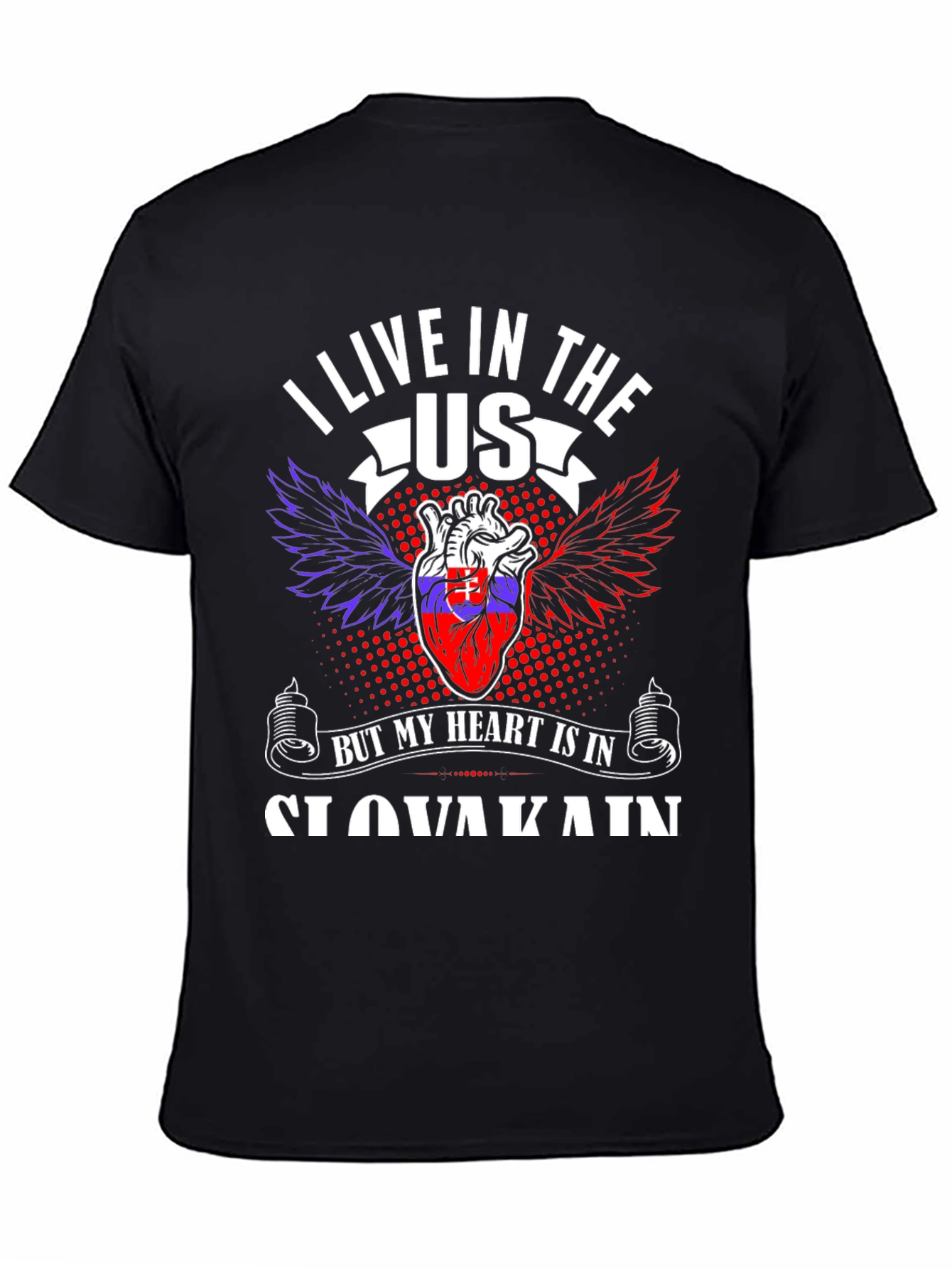 Slovakia Heart T-Shirt - USA Pride
