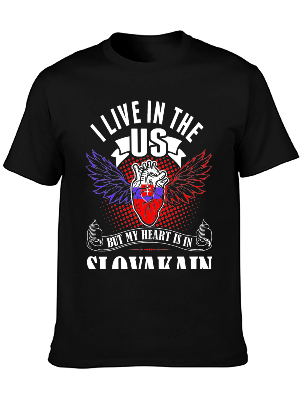 Slovakia Heart T-Shirt - USA Pride