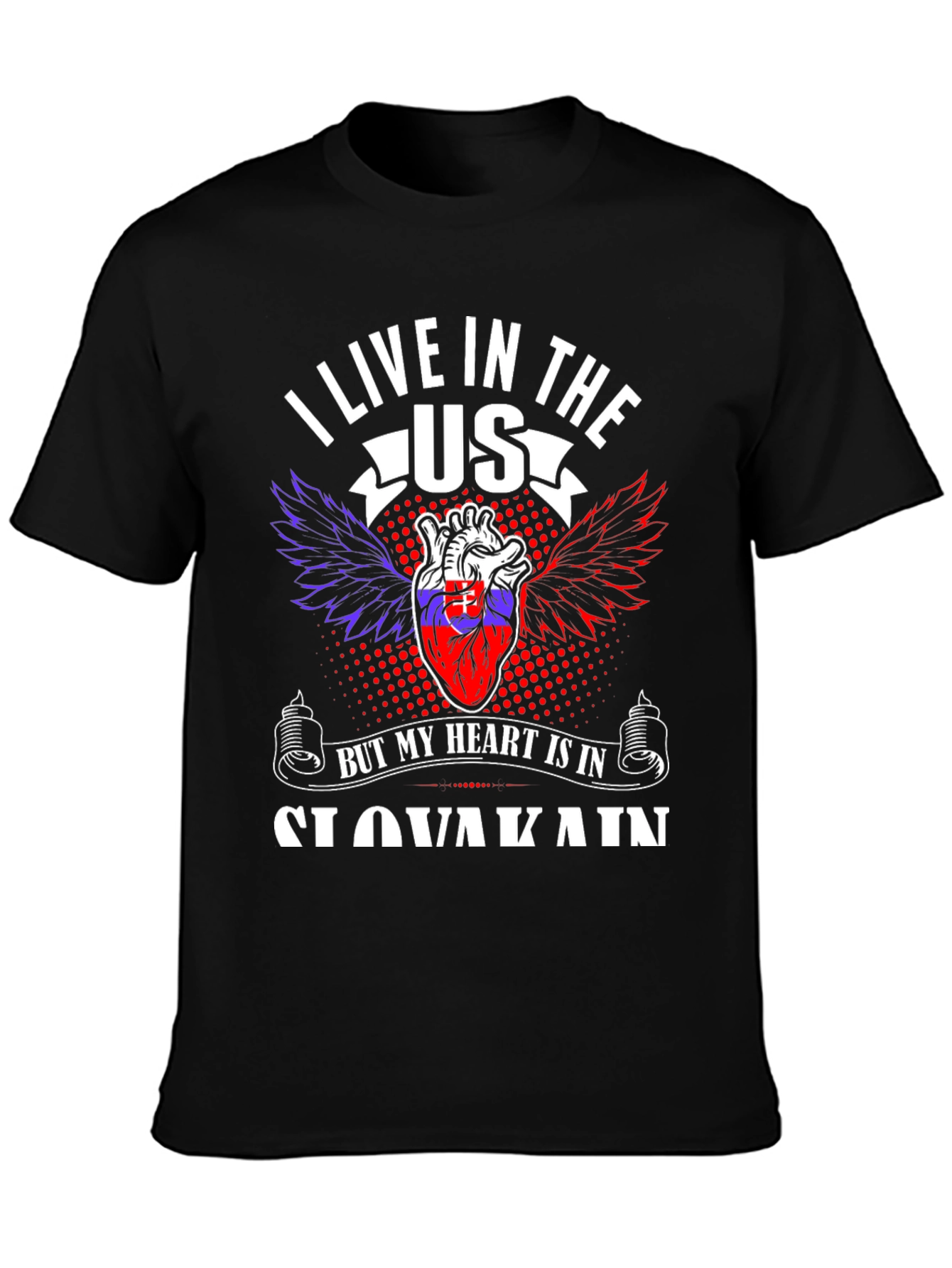 Slovakia Heart T-Shirt - USA Pride
