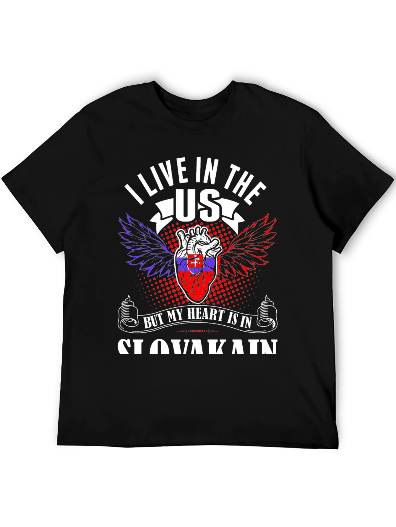 Slovakia Heart T-Shirt - USA Pride