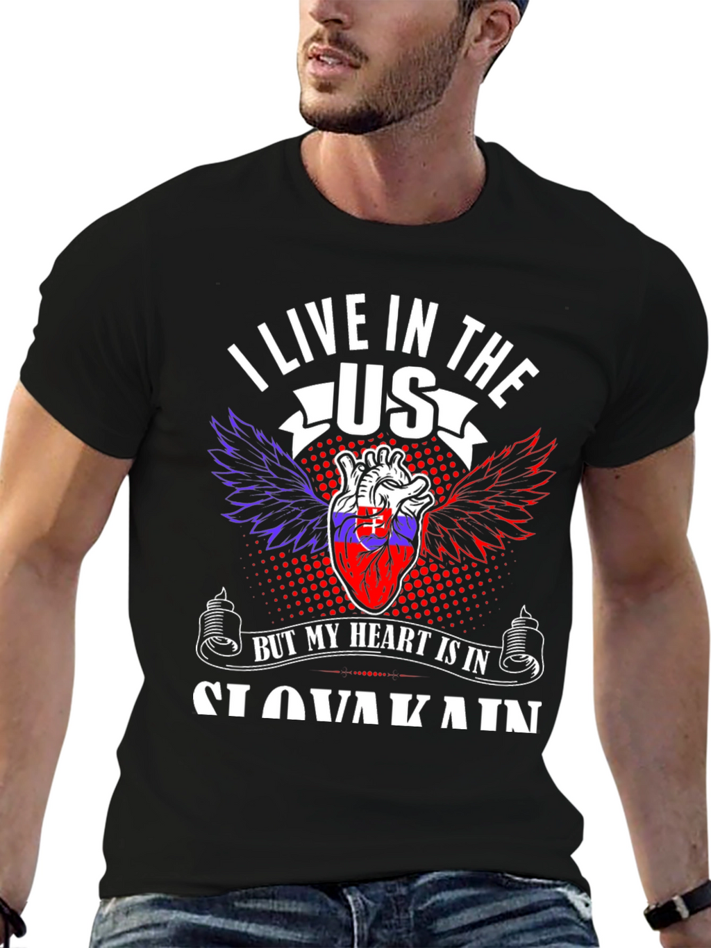 Slovakia Heart T-Shirt - USA Pride
