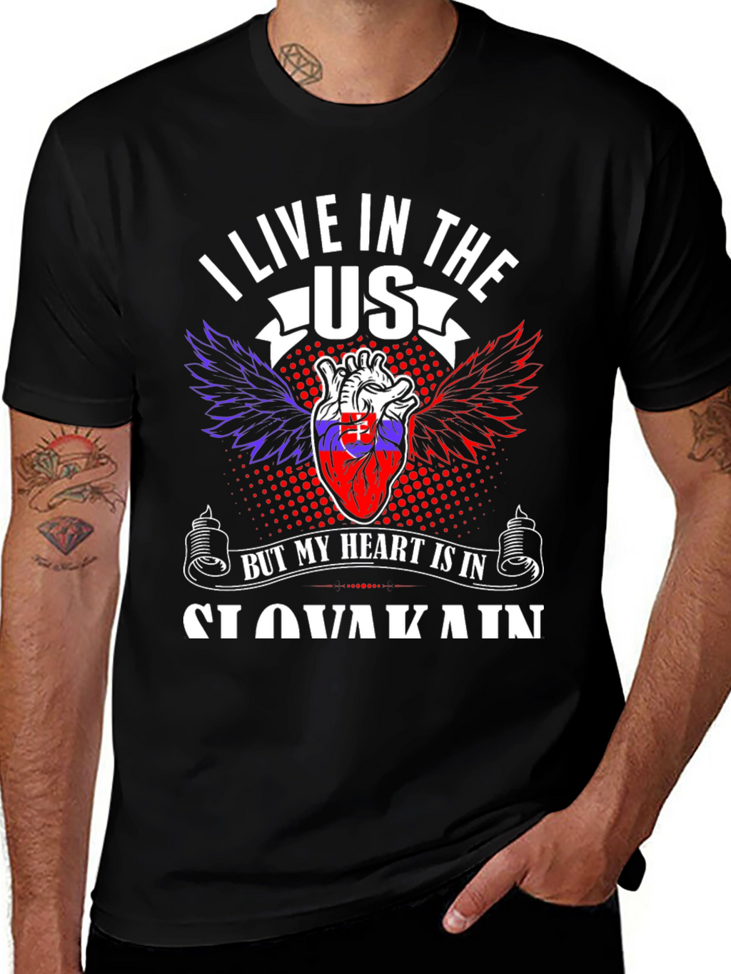 Slovakia Heart T-Shirt - USA Pride