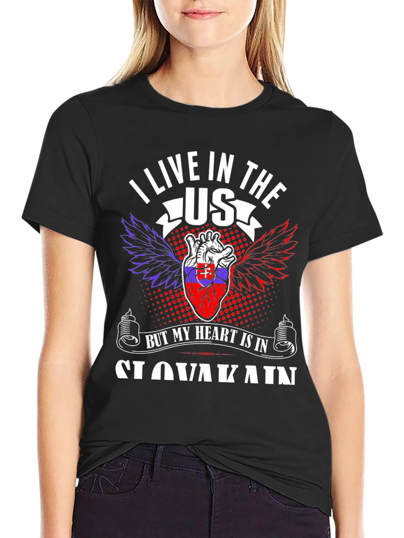 Slovakia Heart T-Shirt - USA Pride
