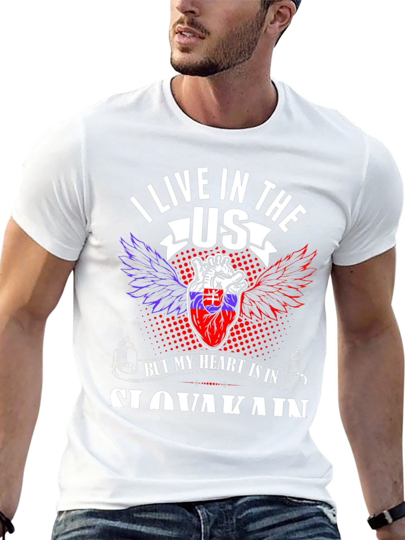Slovakia Heart T-Shirt - USA Pride