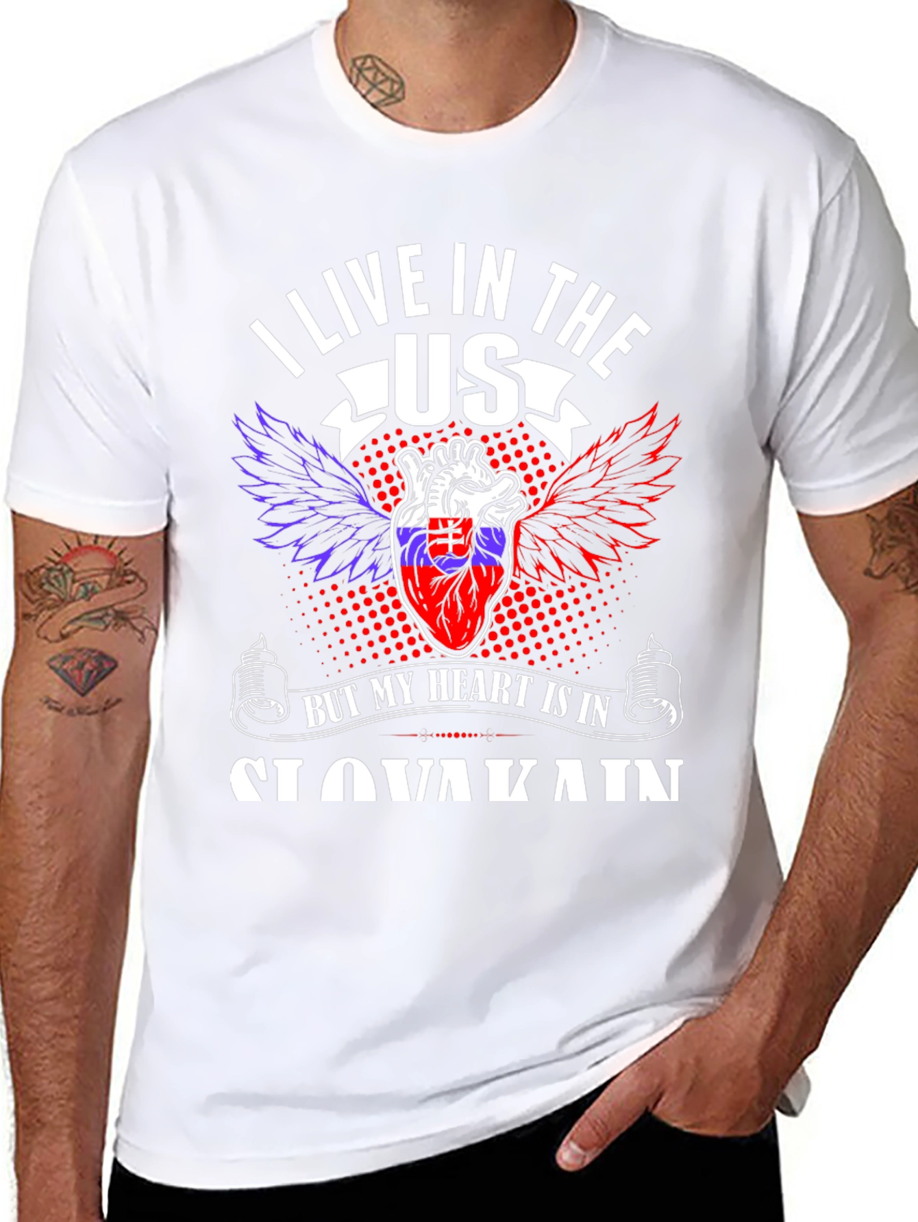 Slovakia Heart T-Shirt - USA Pride