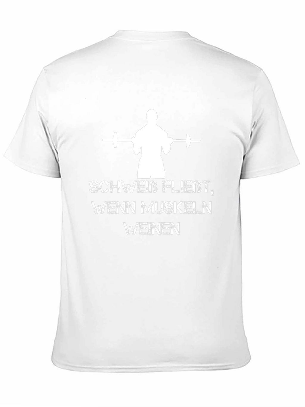 Workout Motivation T-Shirt: Schweib Fließt Wenn Muskeln Weinen