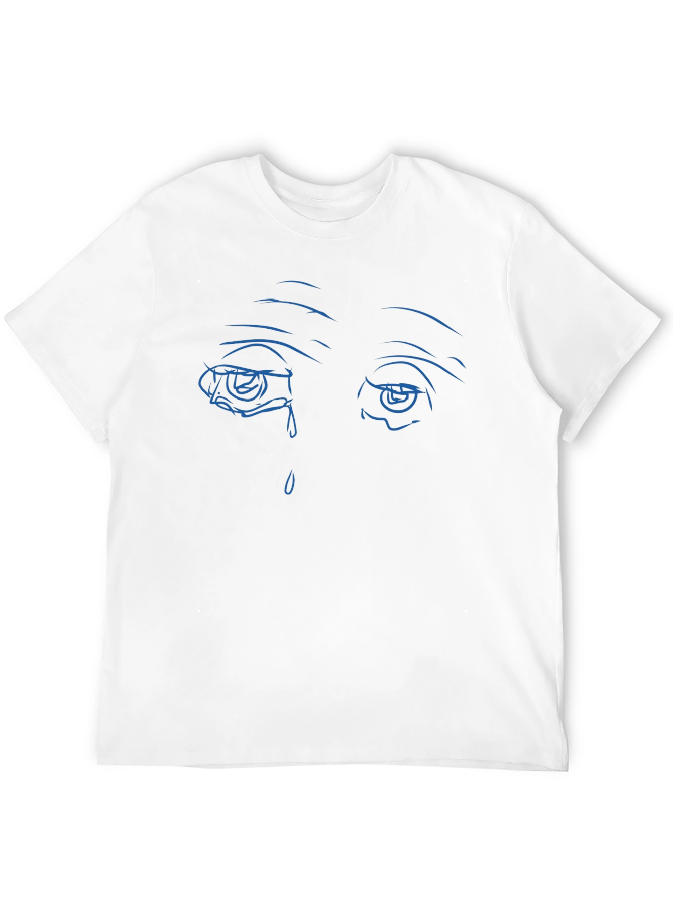 Sad Eyes Graphic Black T-Shirt