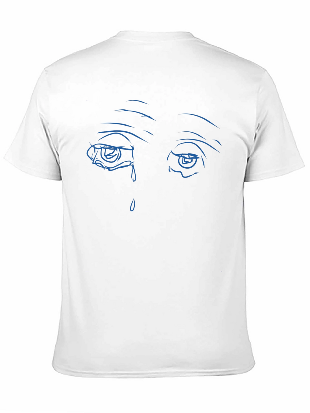 Sad Eyes Graphic Black T-Shirt