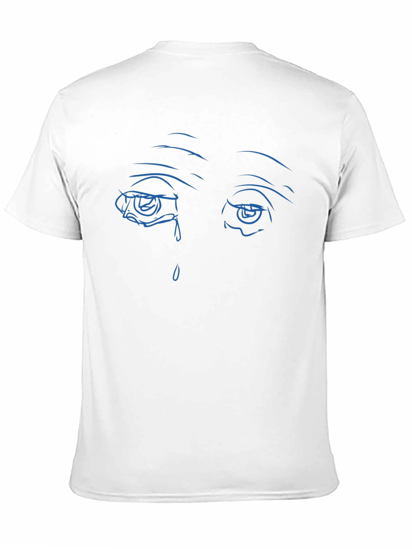 Sad Eyes Graphic Black T-Shirt