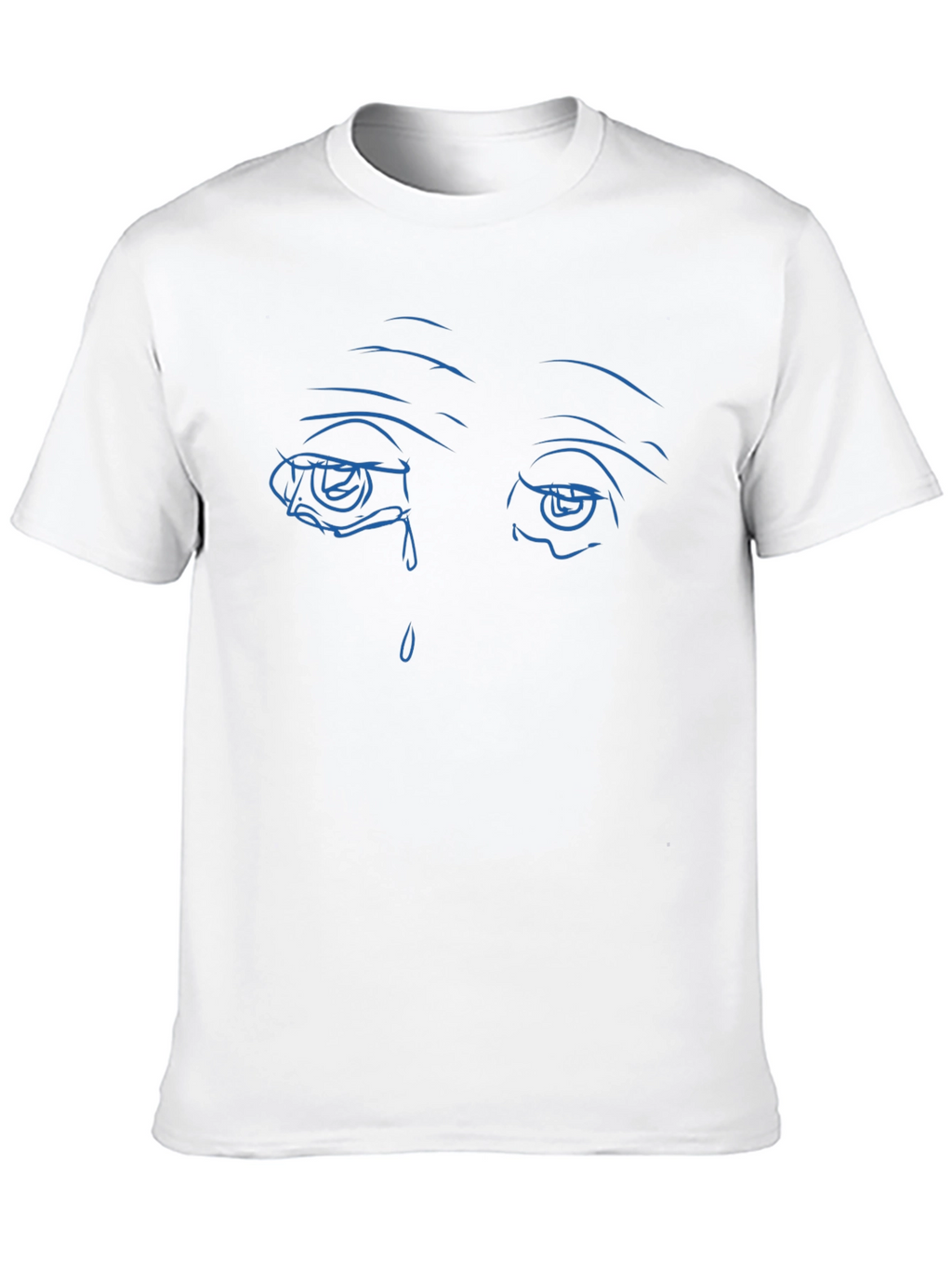 Sad Eyes Graphic Black T-Shirt