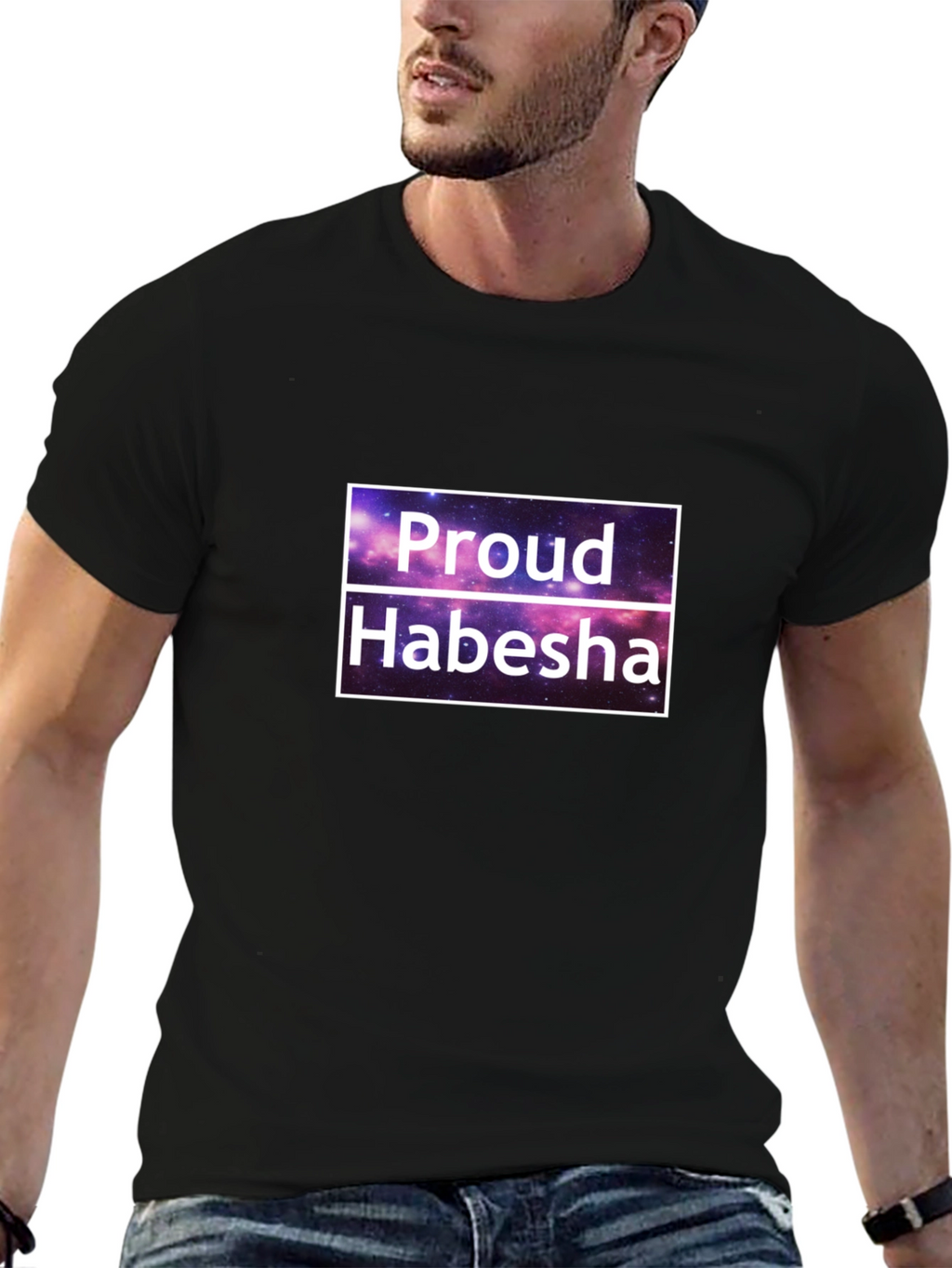 Proud Habesha T-Shirt - Galaxy Design