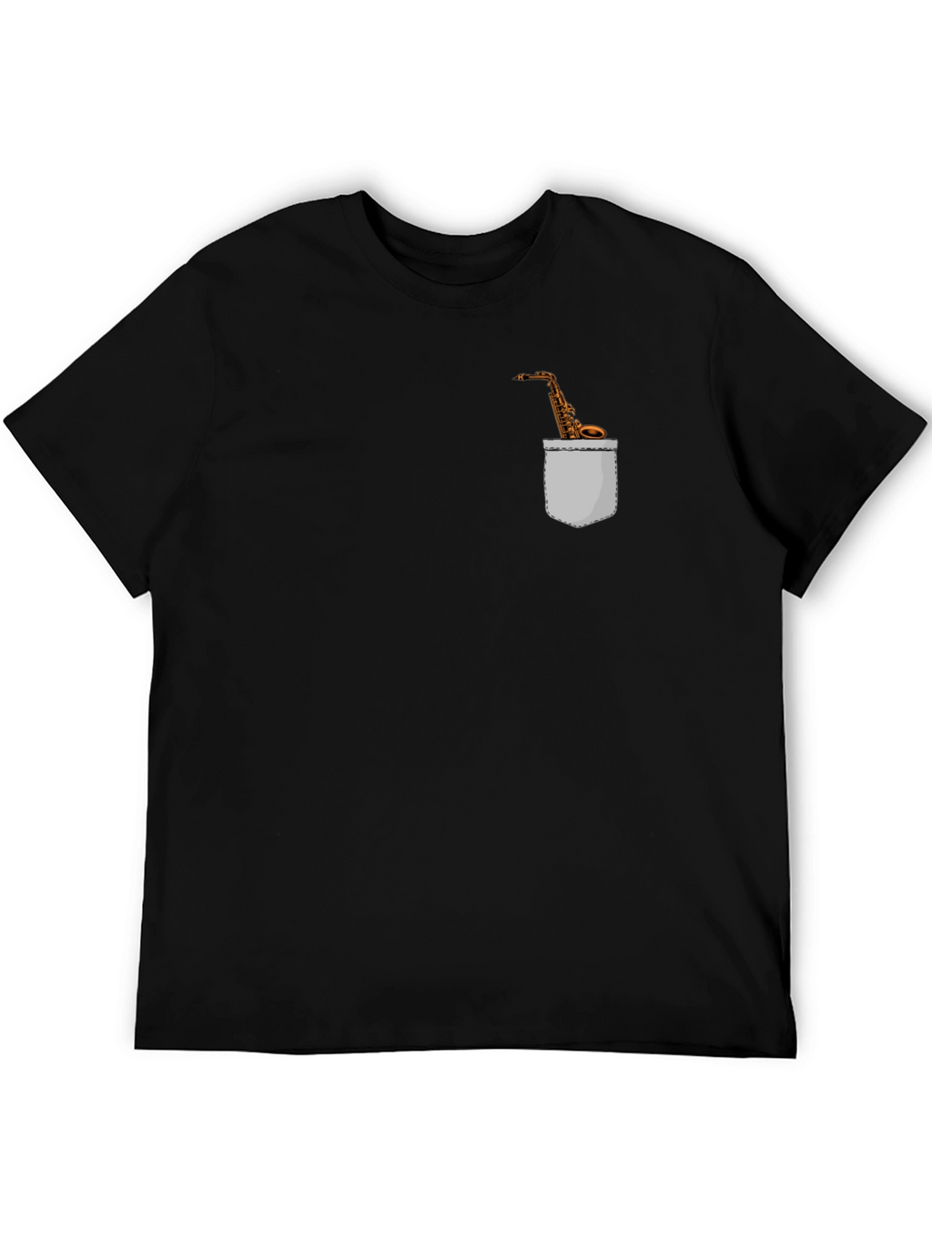 Saxophone Pocket Graphic Tee - Musicians Fashion