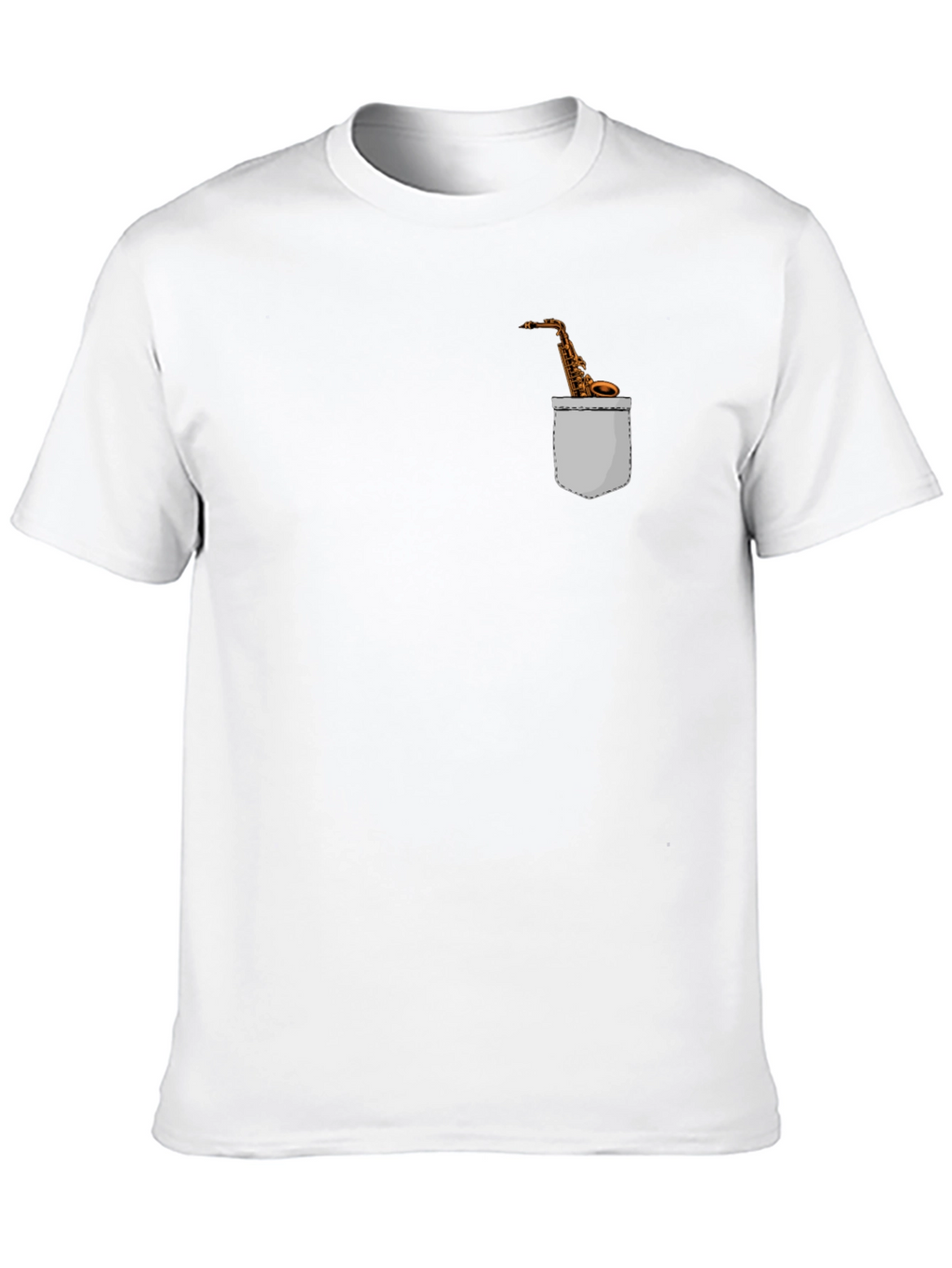 Saxophone Pocket Graphic Tee - Musicians Fashion