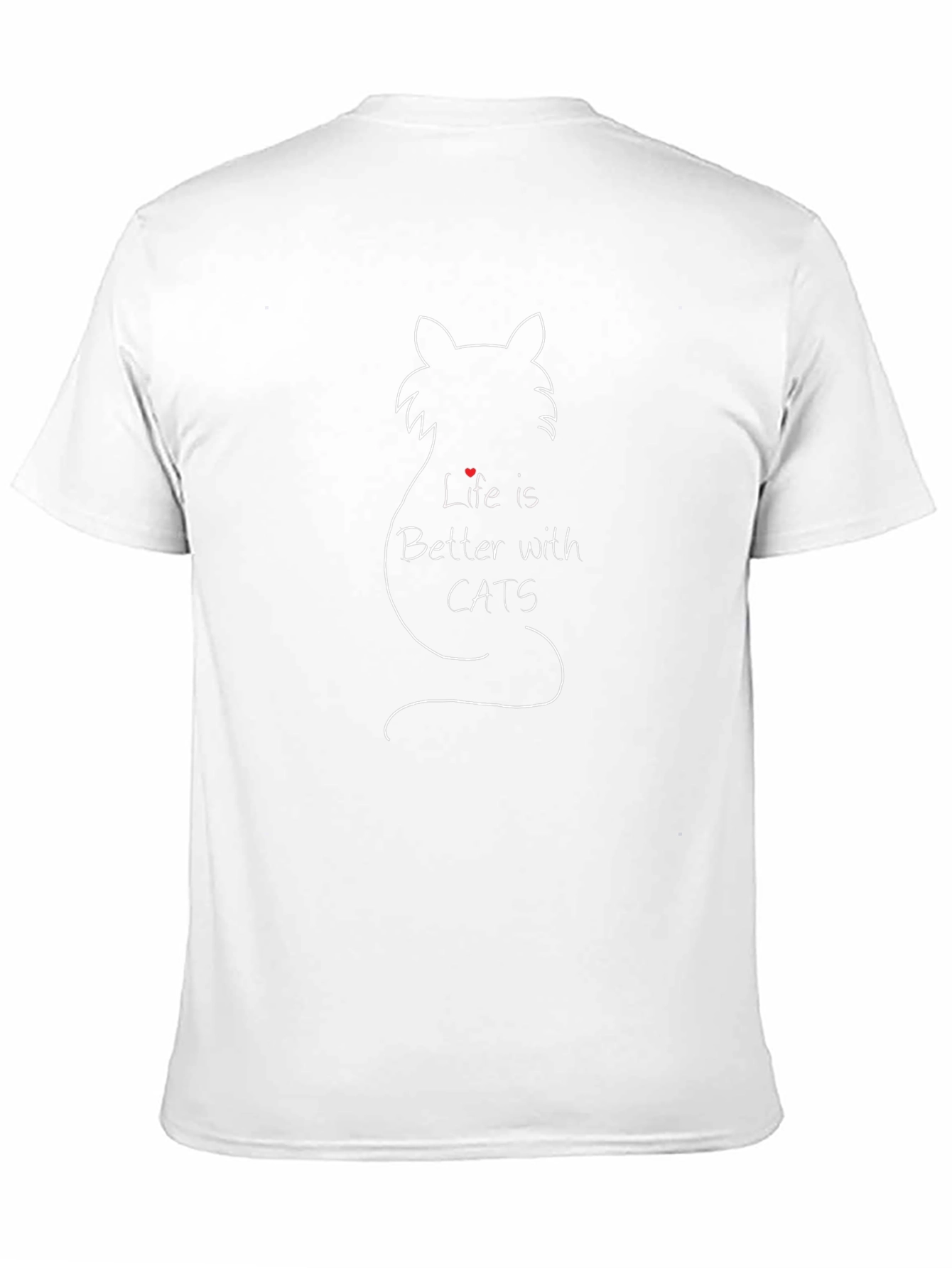 Life is Better with Cats T-Shirt - Black