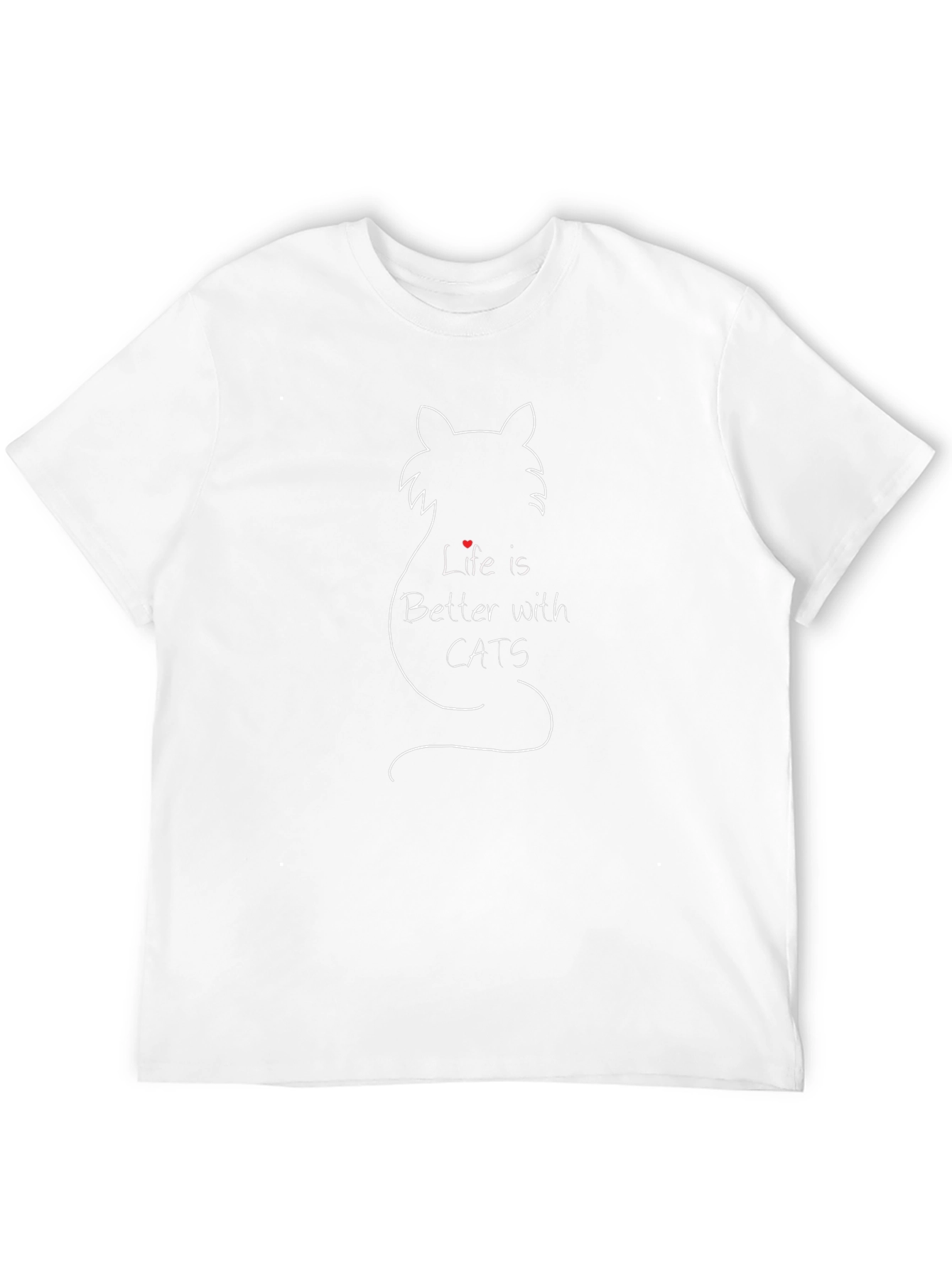 Life is Better with Cats T-Shirt - Black