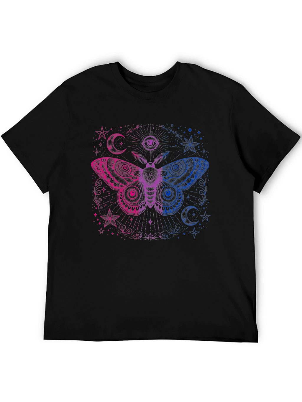 Bisexual Pride Moth Graphic T-Shirt