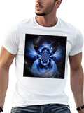 Abstract Space Black T-Shirt
