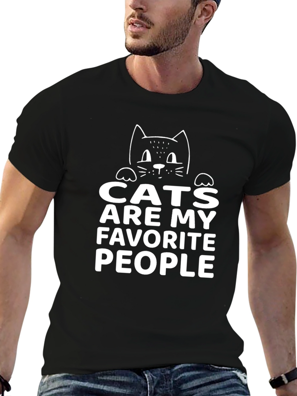 Cats are My Favorite People Tee
