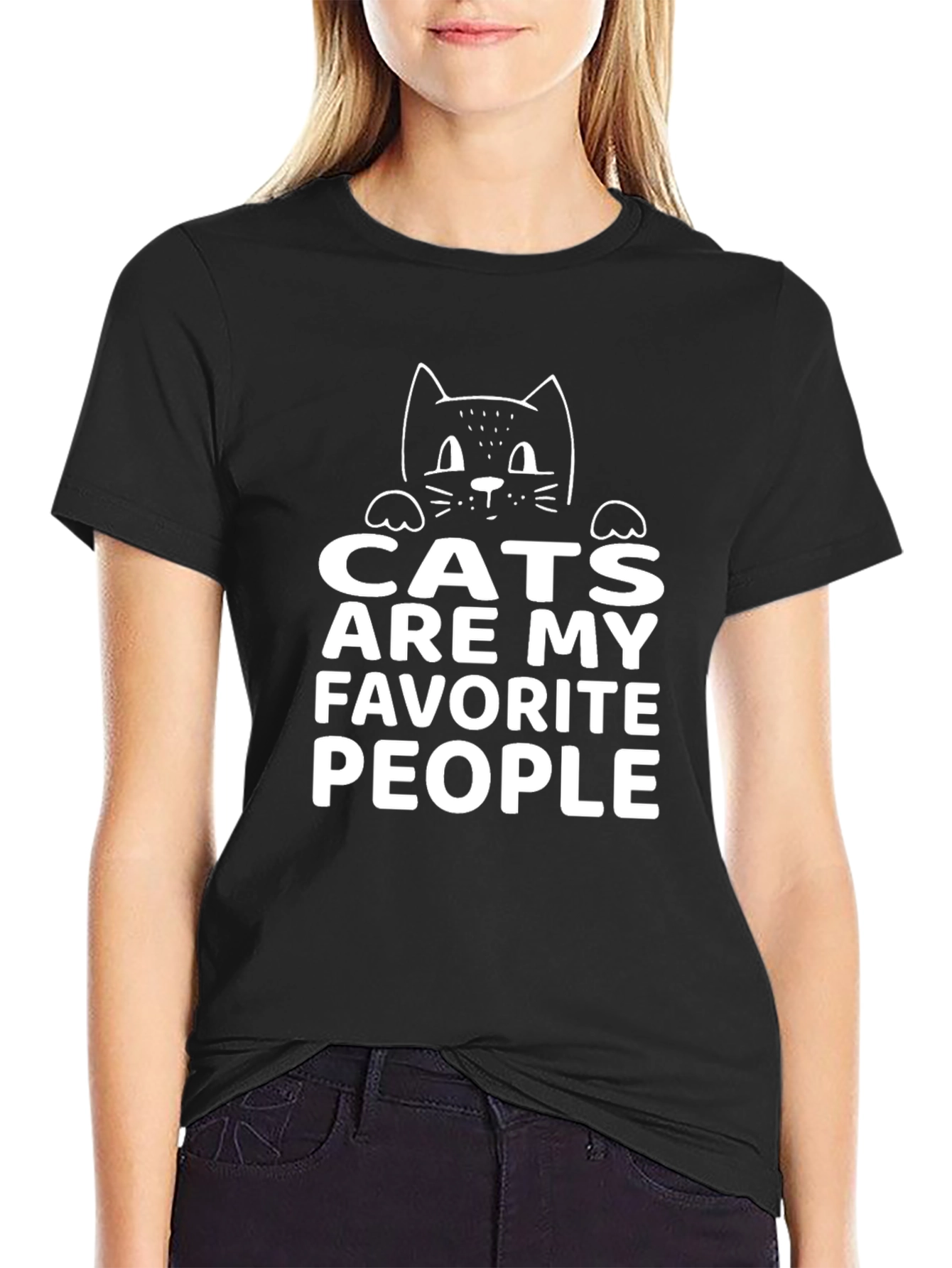 Cats are My Favorite People Tee