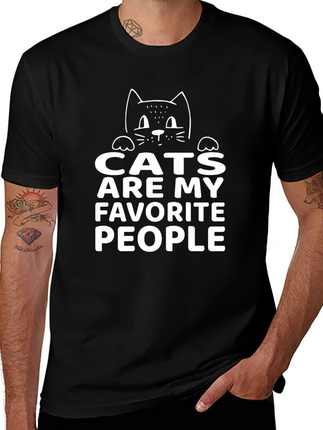 Cats are My Favorite People Tee