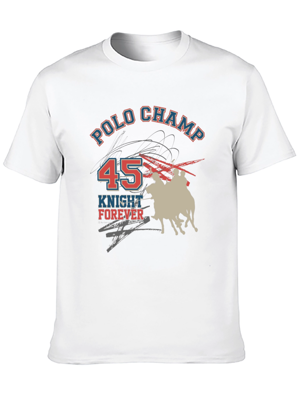 Polo Champ Knight Forever Graphic T-Shirt
