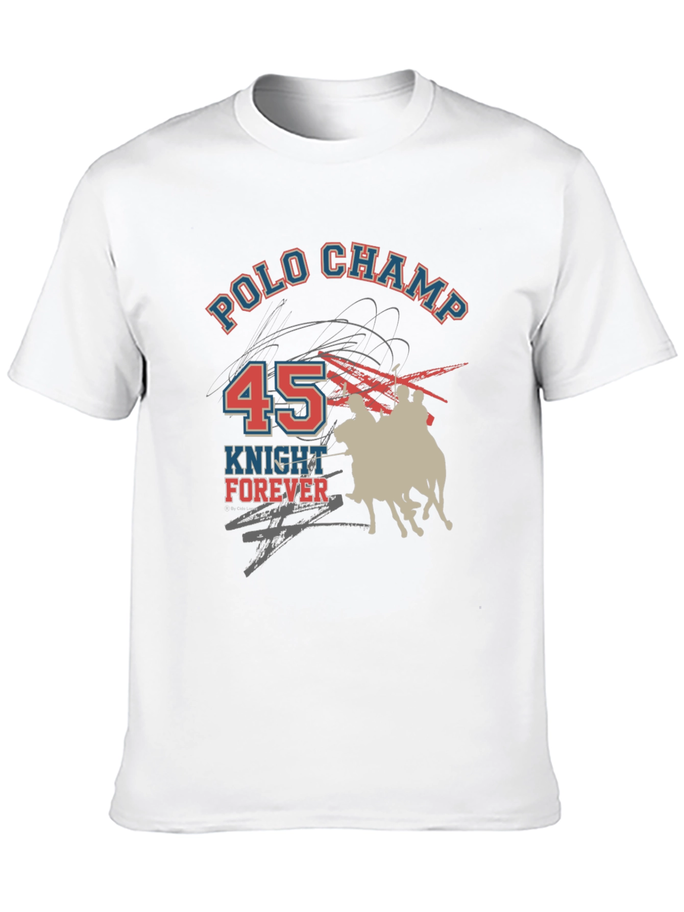 Polo Champ Knight Forever Graphic T-Shirt