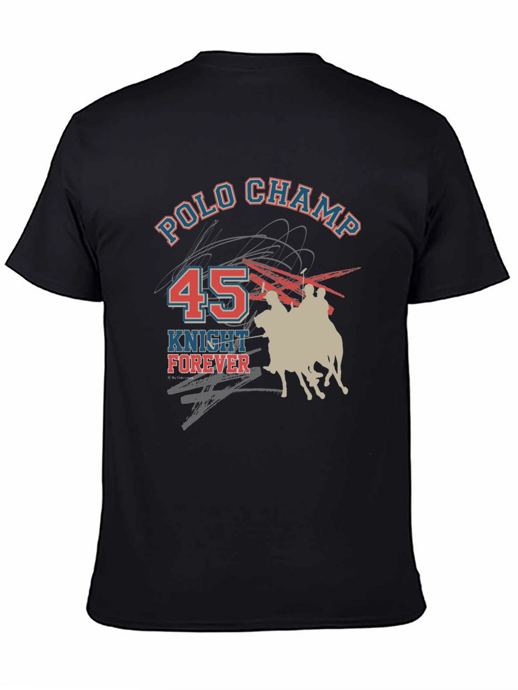 Polo Champ Knight Forever Graphic T-Shirt