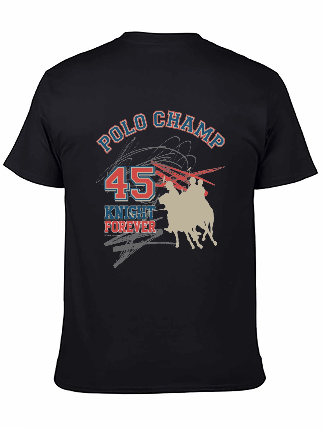 Polo Champ Knight Forever Graphic T-Shirt