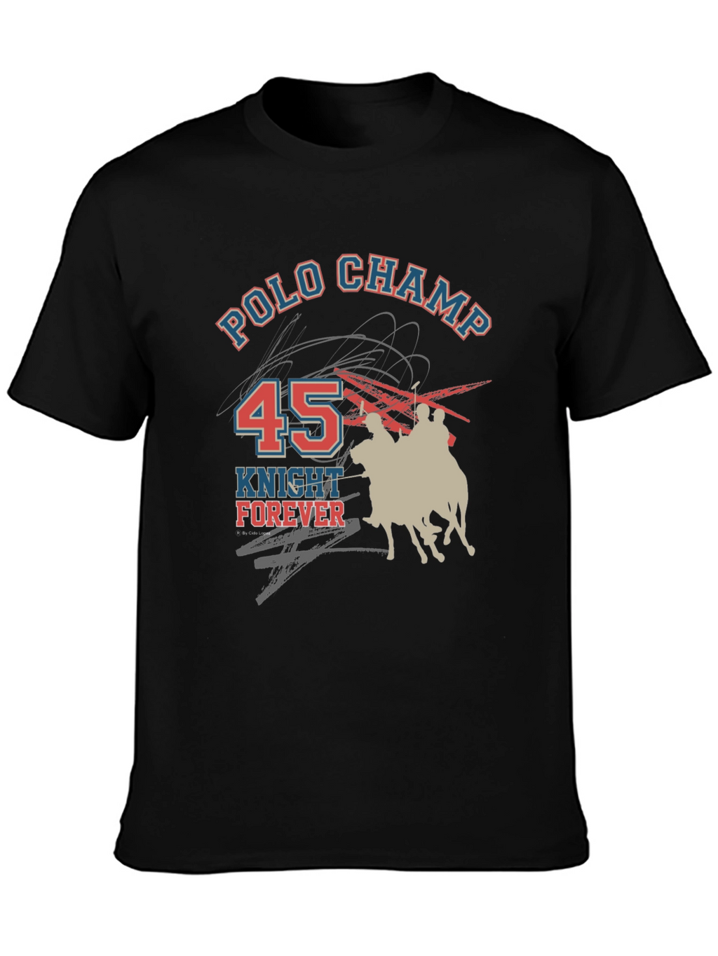 Polo Champ Knight Forever Graphic T-Shirt
