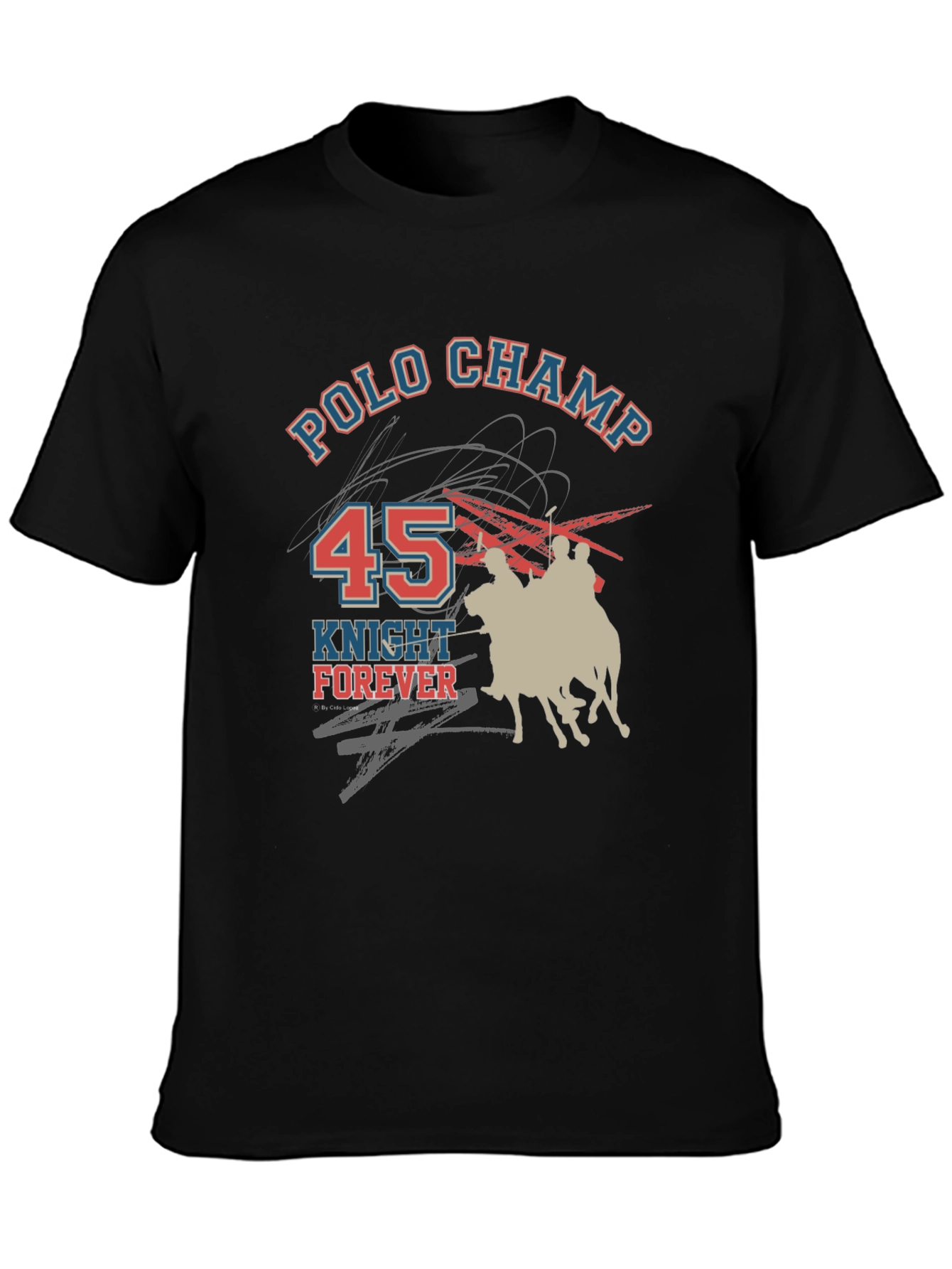 Polo Champ Knight Forever Graphic T-Shirt
