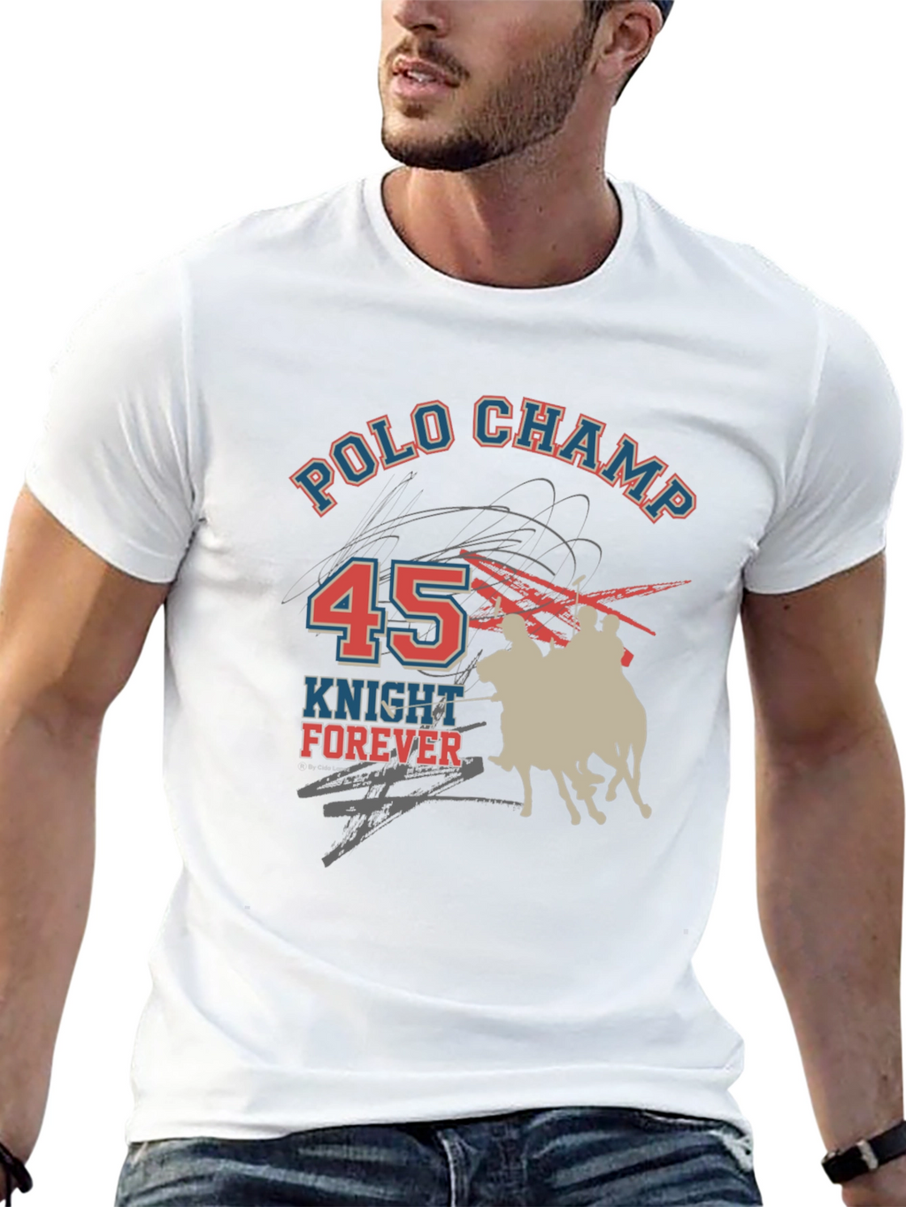 Polo Champ Knight Forever Graphic T-Shirt