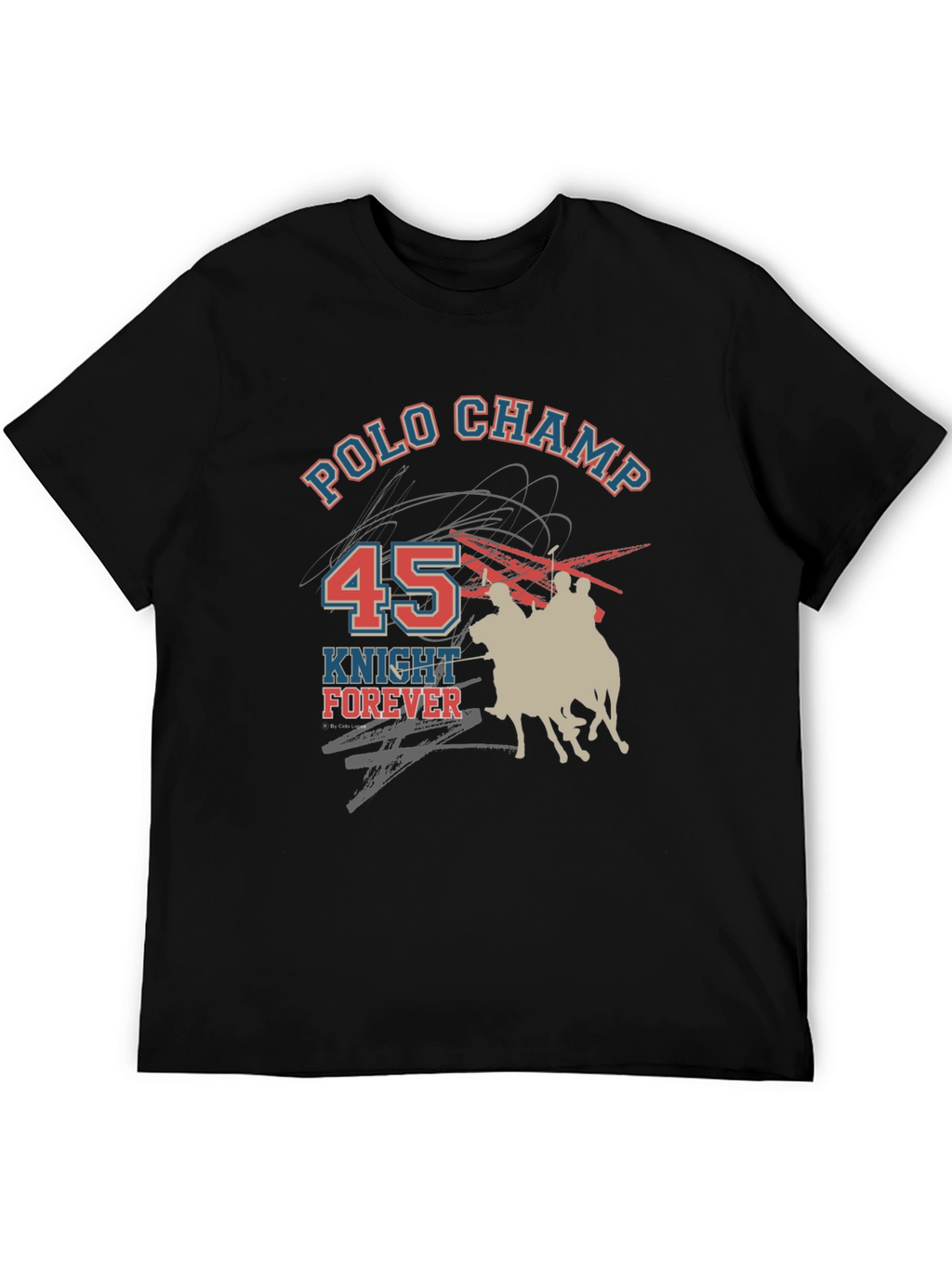 Polo Champ Knight Forever Graphic T-Shirt
