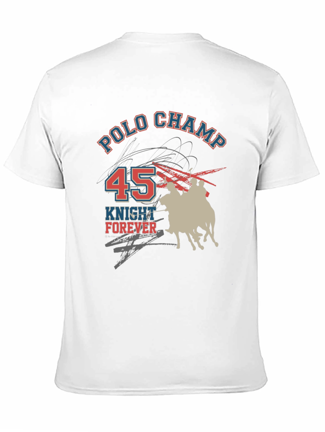 Polo Champ Knight Forever Graphic T-Shirt