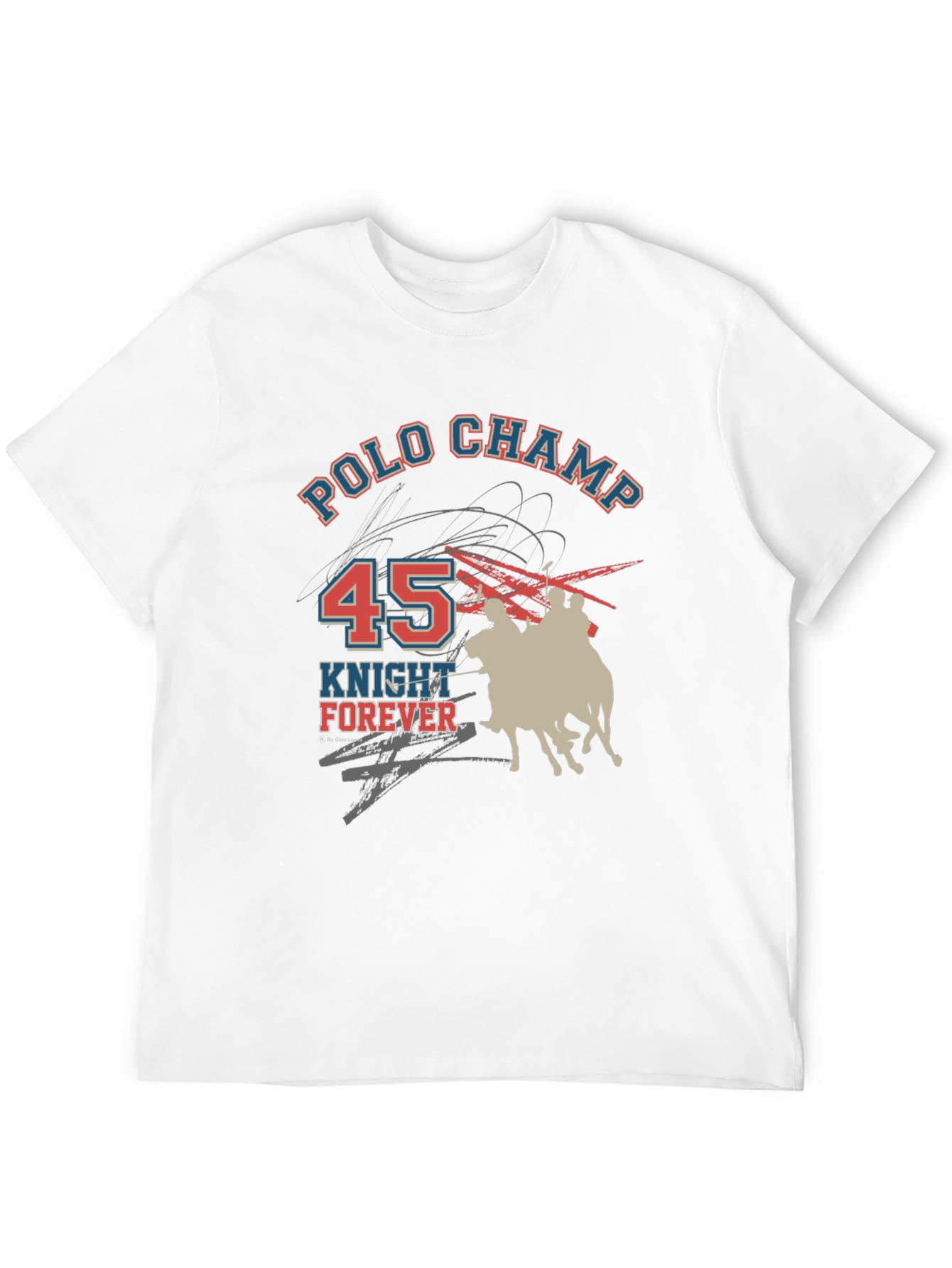 Polo Champ Knight Forever Graphic T-Shirt