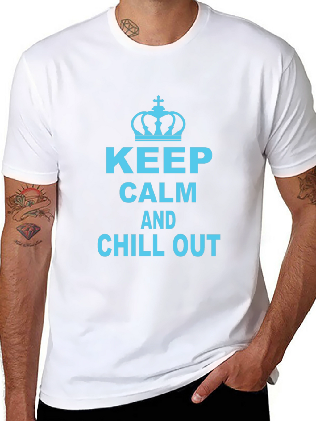 Keep Calm and Chill Out Graphic T-Shirt