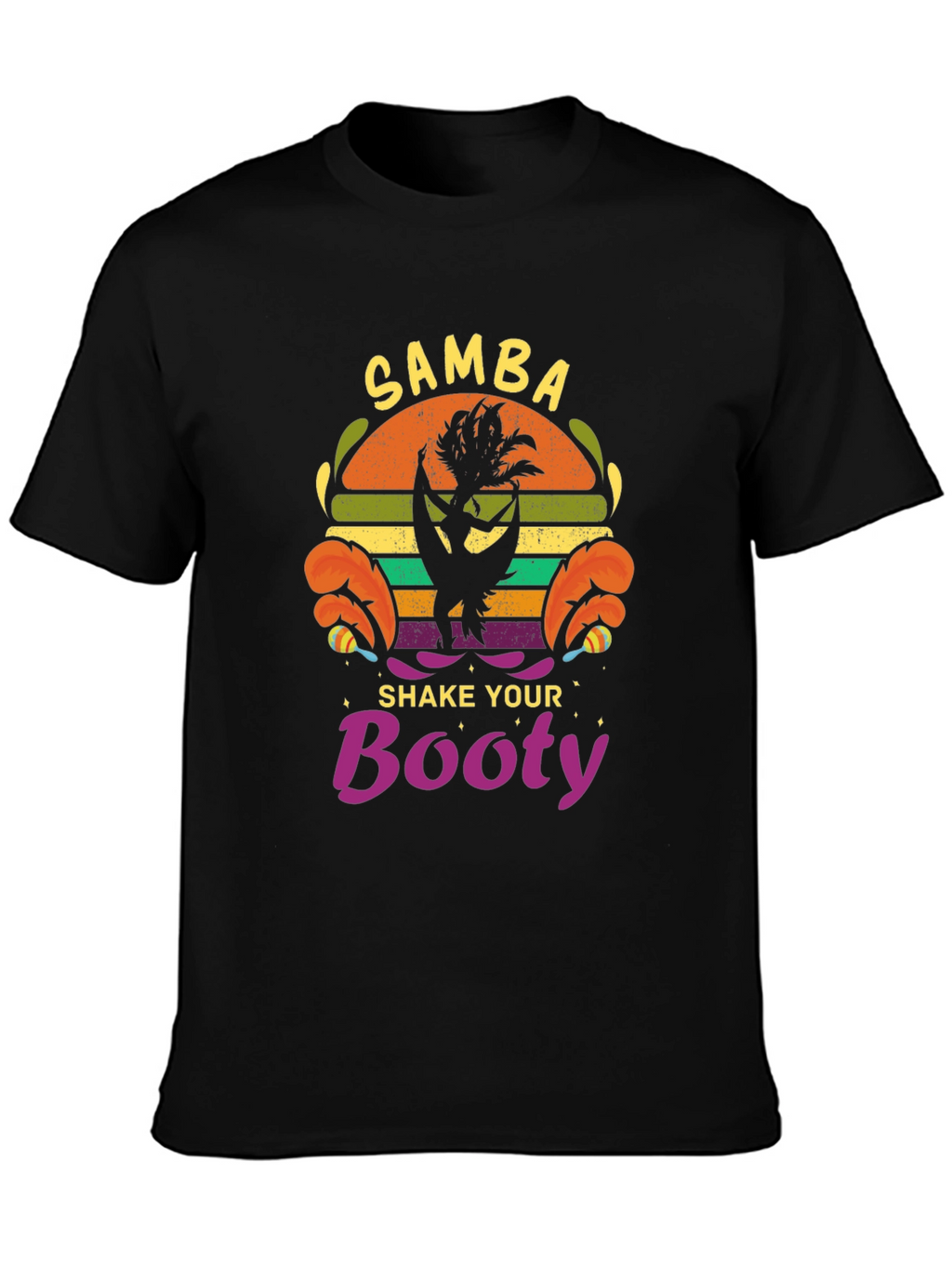 Samba Shake Your Booty Black T-Shirt