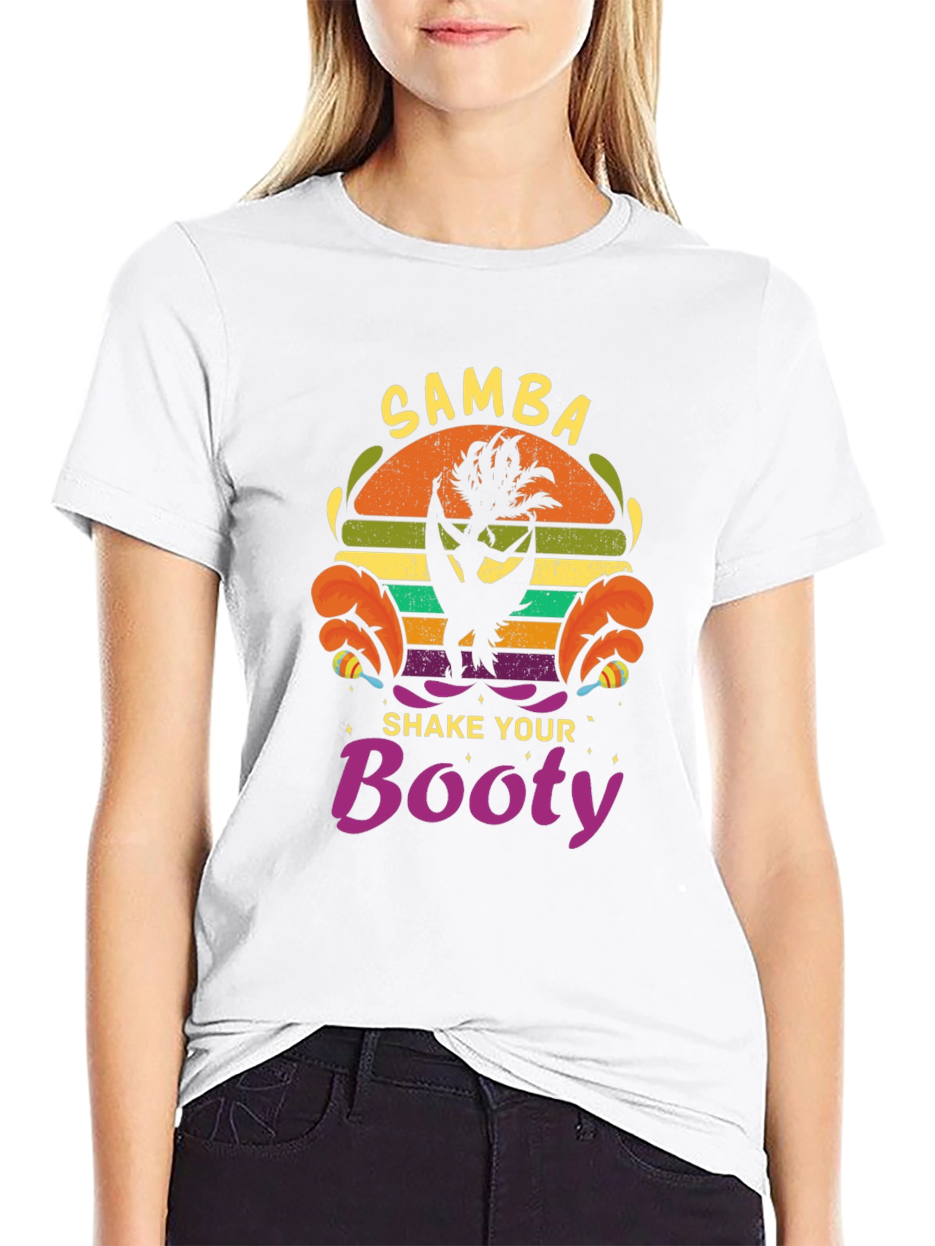 Samba Shake Your Booty Black T-Shirt