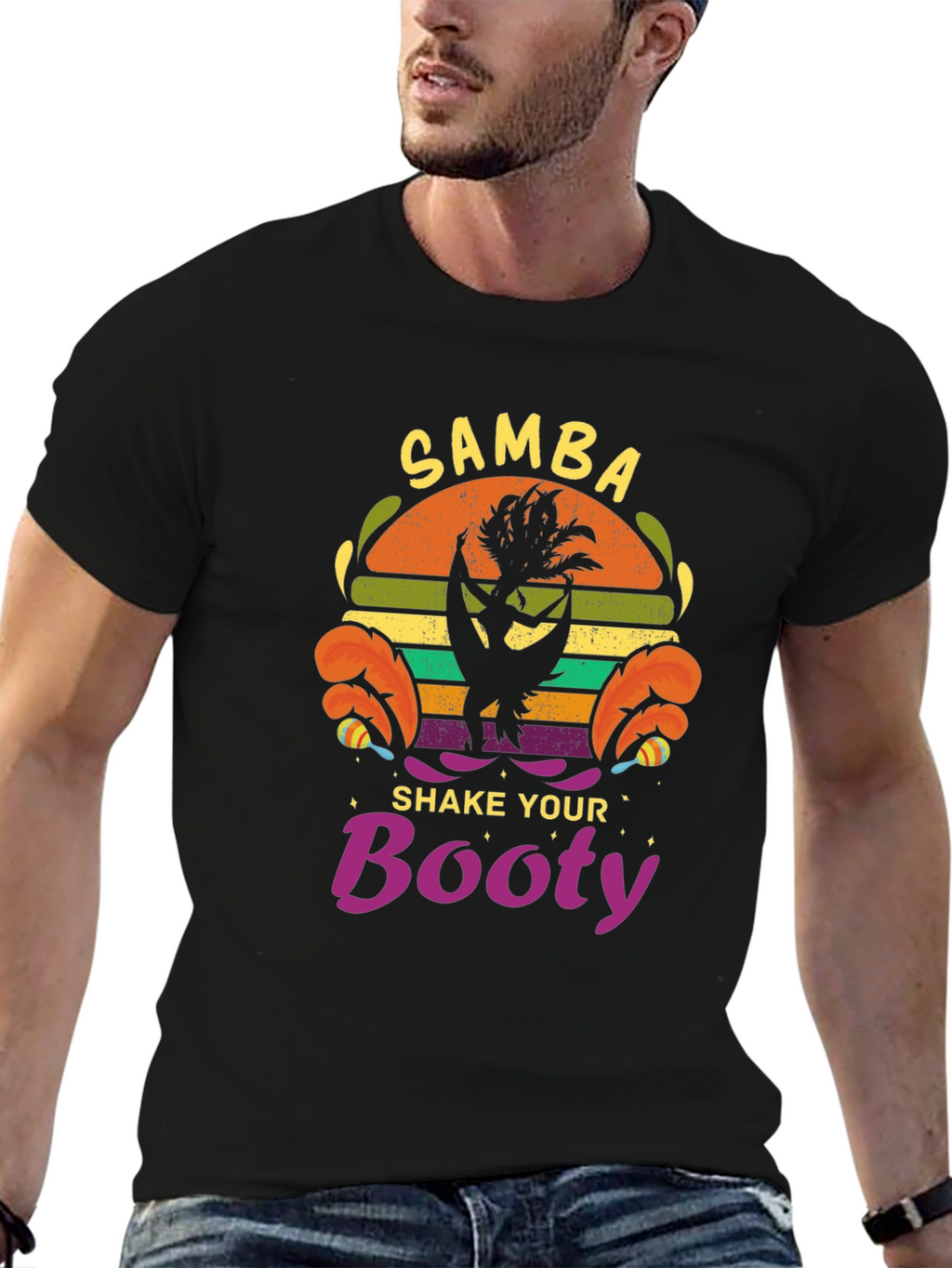 Samba Shake Your Booty Black T-Shirt