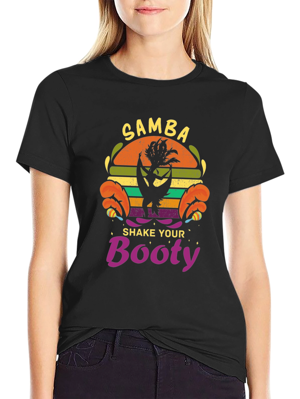 Samba Shake Your Booty Black T-Shirt