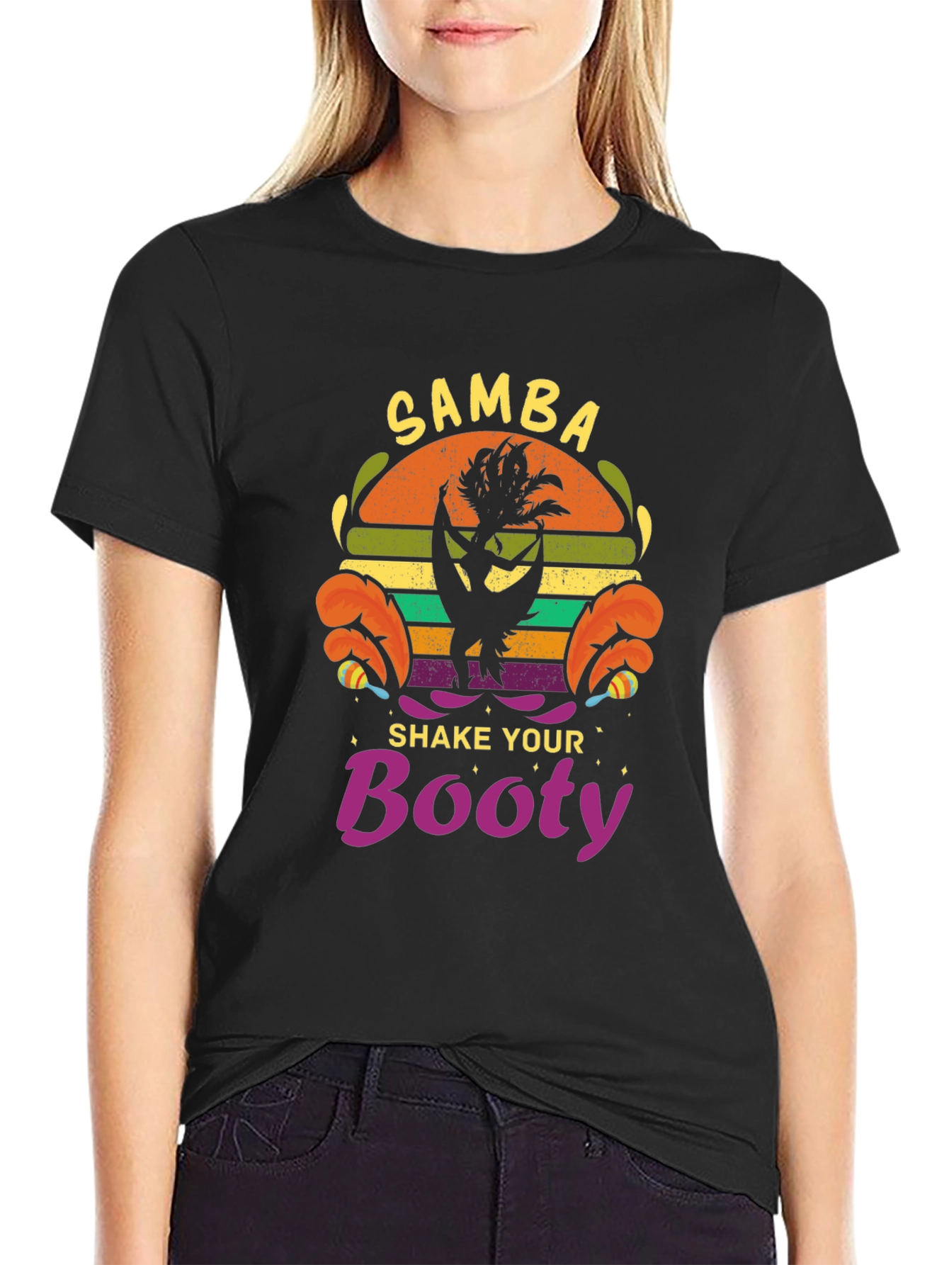 Samba Shake Your Booty Black T-Shirt