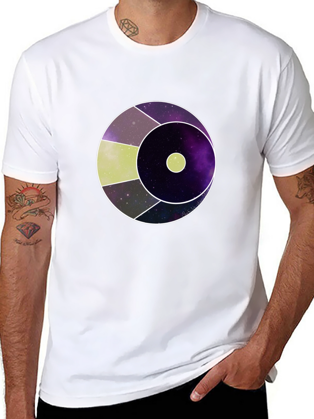 Cosmic Eye Graphic Tee - Modern Galaxy Design