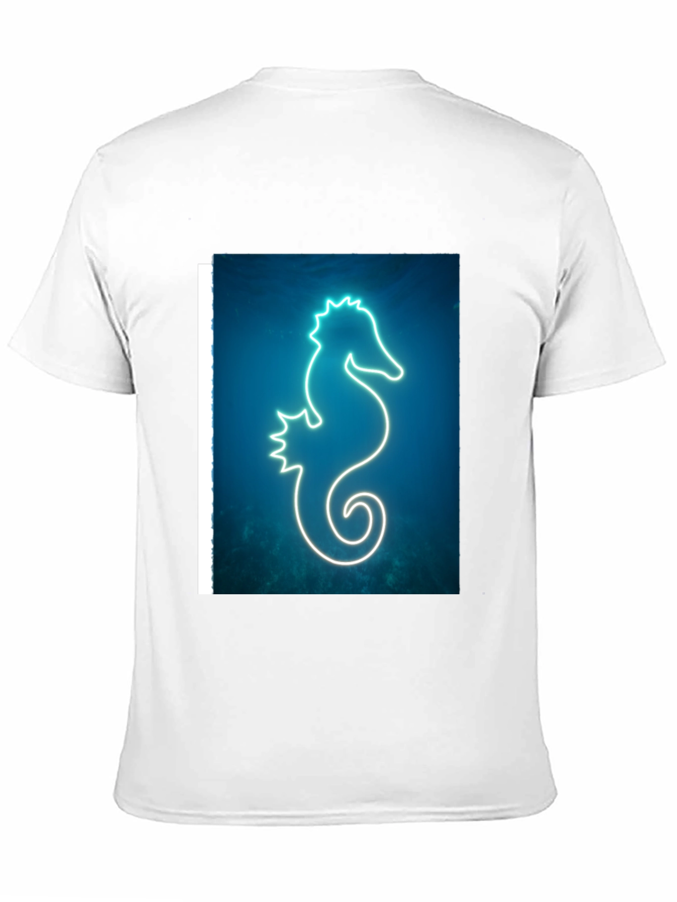 Neon Seahorse Graphic T-Shirt