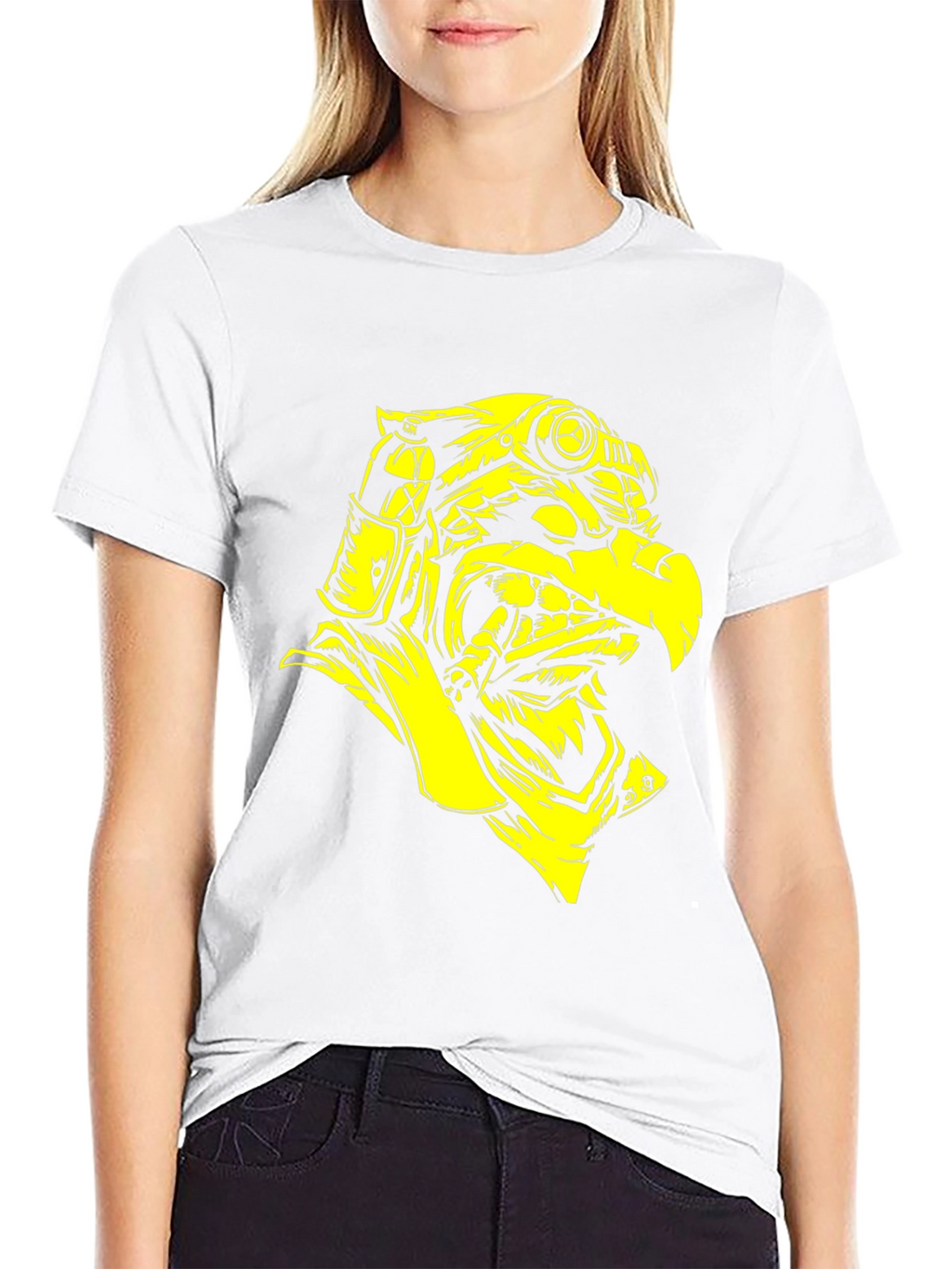 Steampunk Eagle Graphic Tee - Black