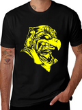 Steampunk Eagle Graphic Tee - Black