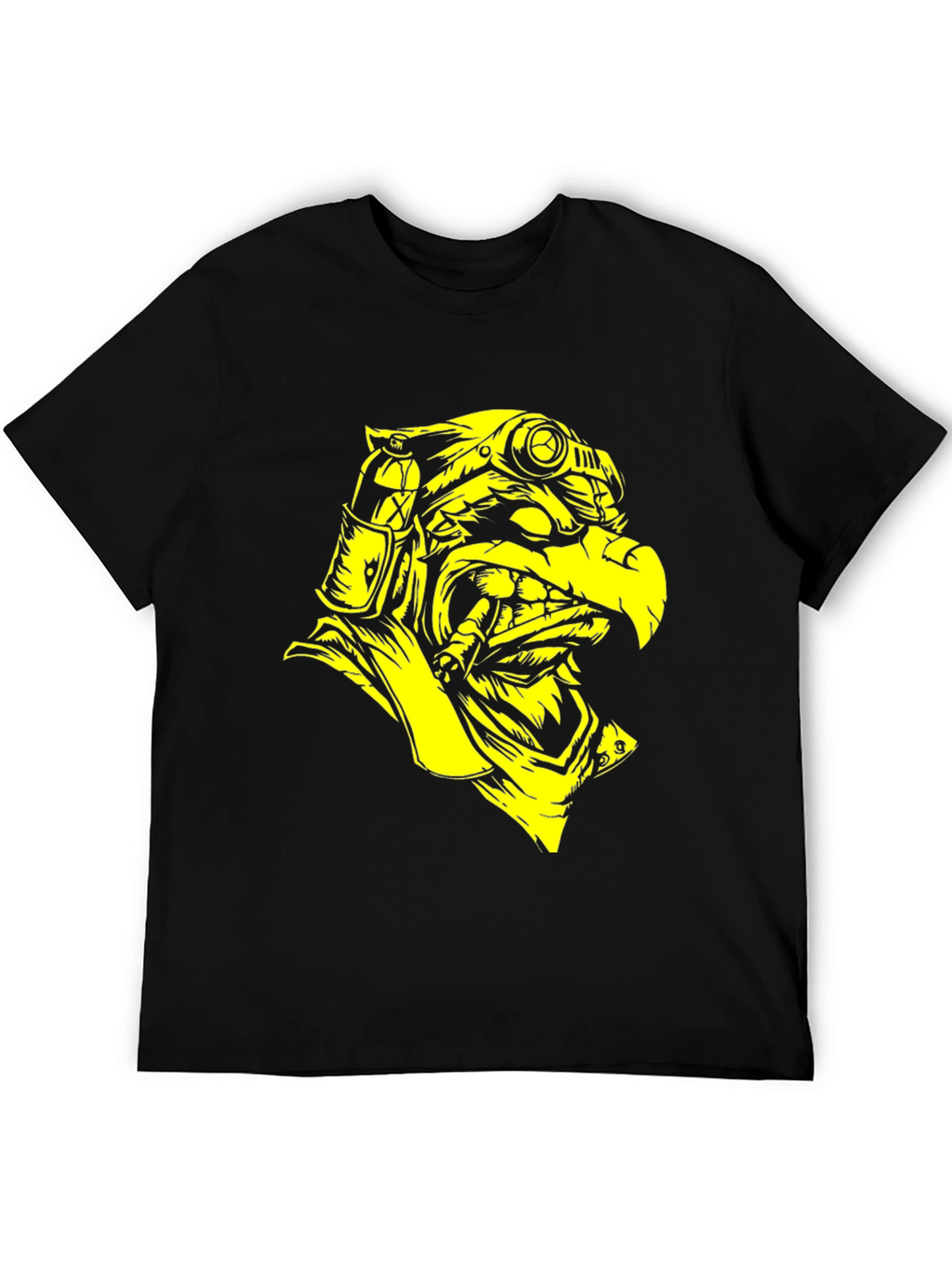 Steampunk Eagle Graphic Tee - Black