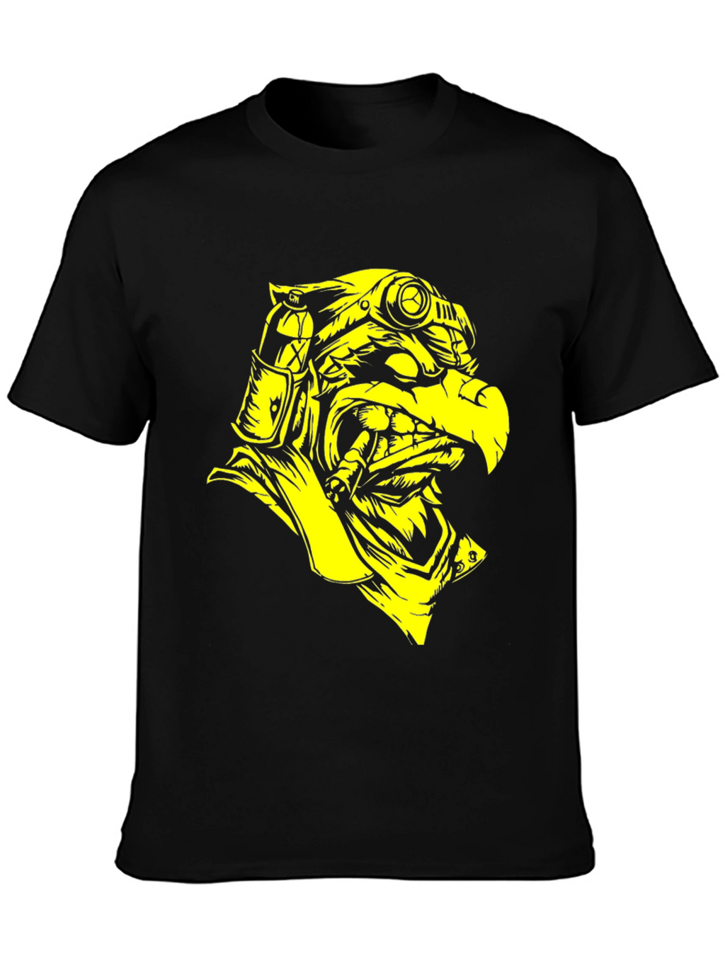 Steampunk Eagle Graphic Tee - Black