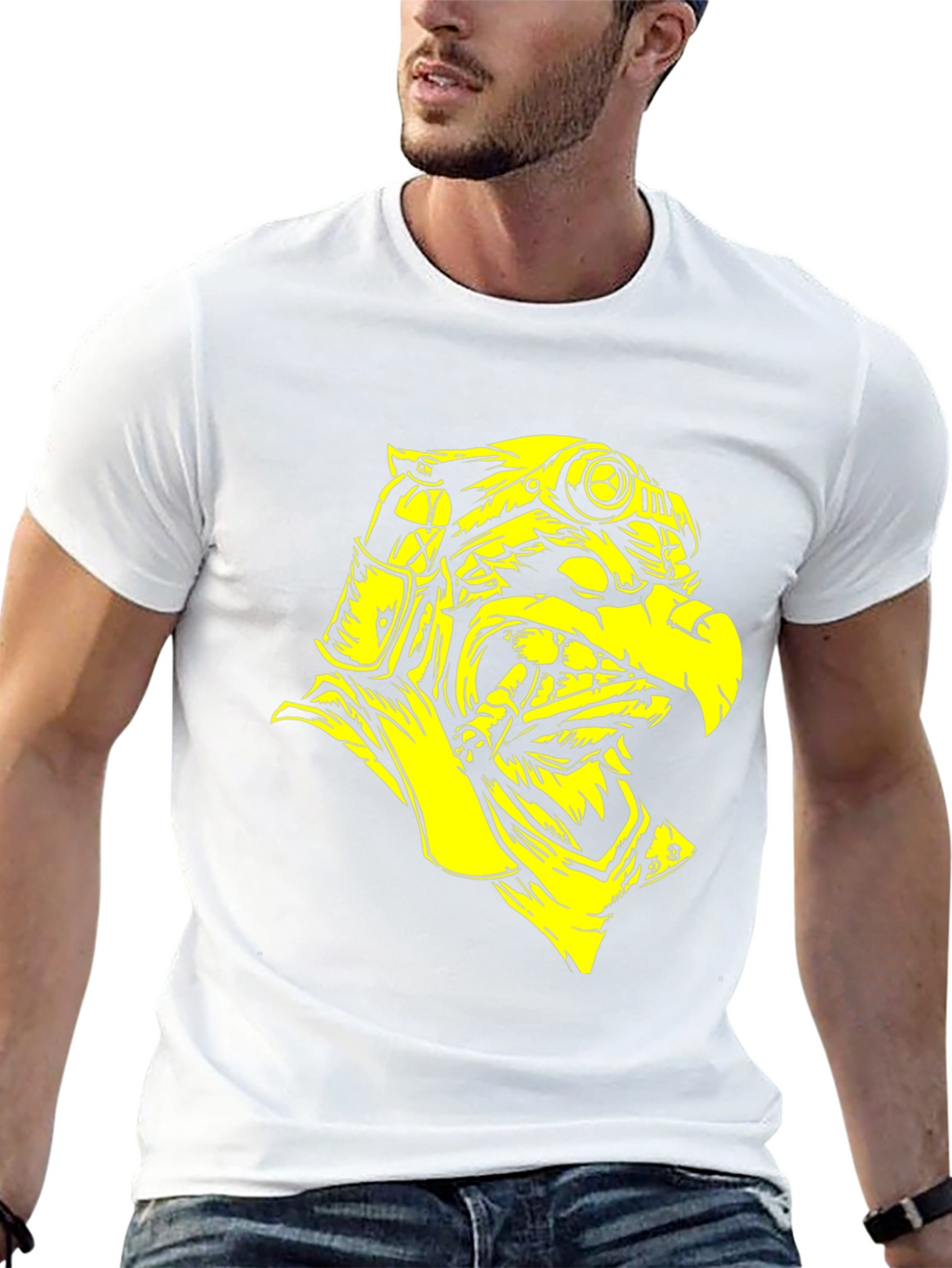 Steampunk Eagle Graphic Tee - Black
