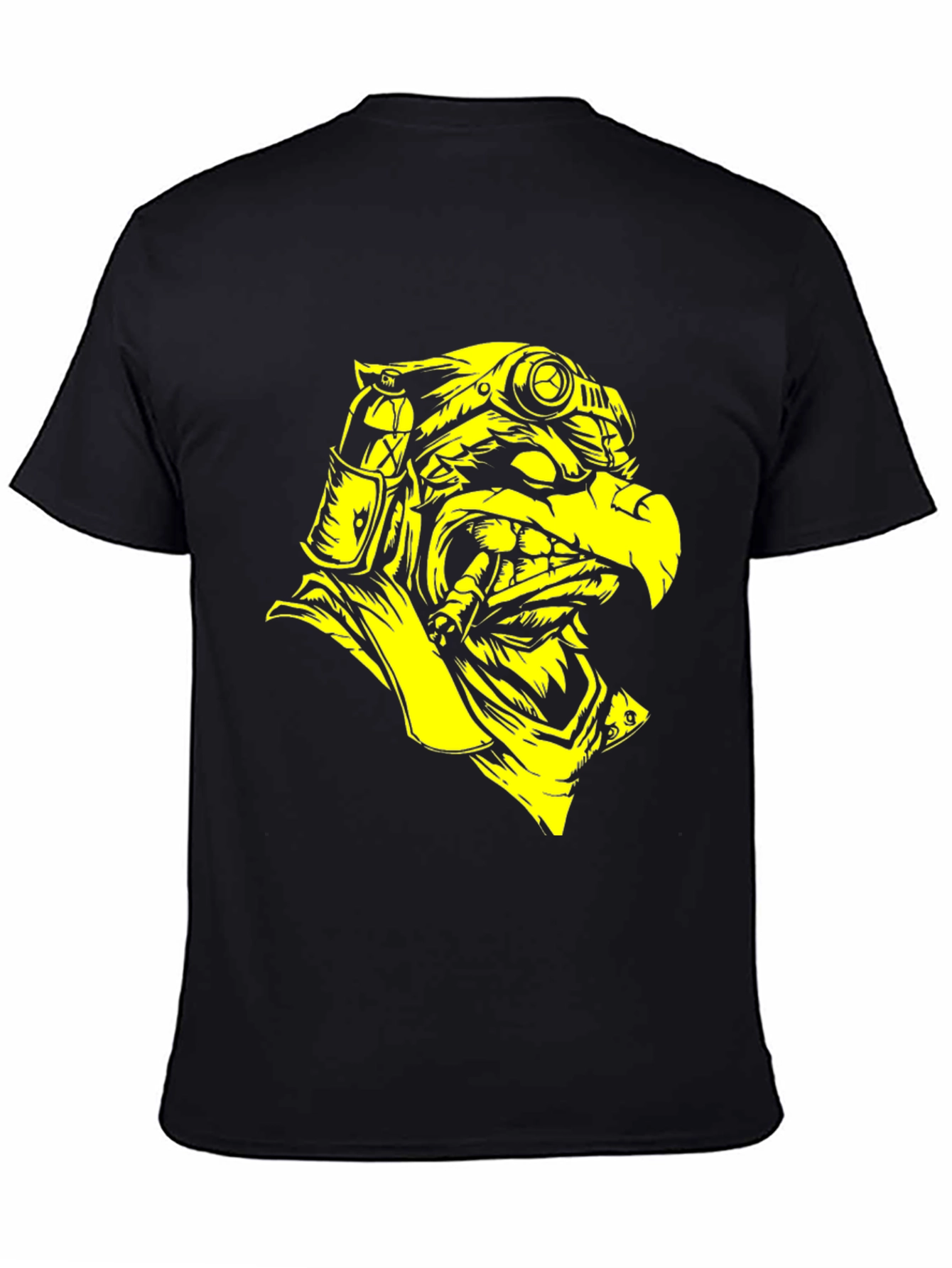 Steampunk Eagle Graphic Tee - Black