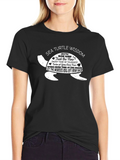Sea Turtle Wisdom Graphic Tee - Ocean Lover Shirt