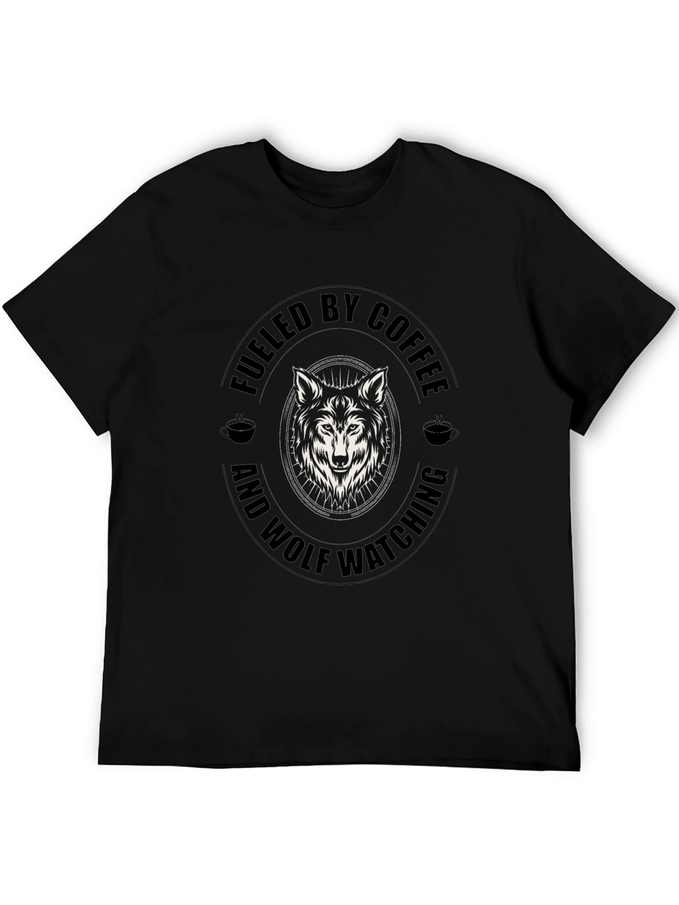 Fueled By Coffee & Wolf Watching Graphic Tee